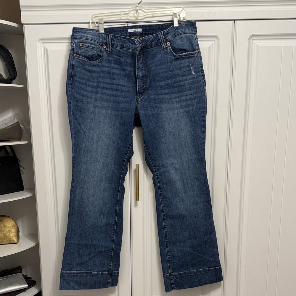 STS Blue Women's Flare Jeans in Dark Blue